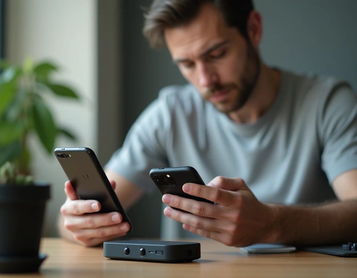 Réglage de la sensibilité du micro et du seuil VOX sur une application smartphone pour intercom moto